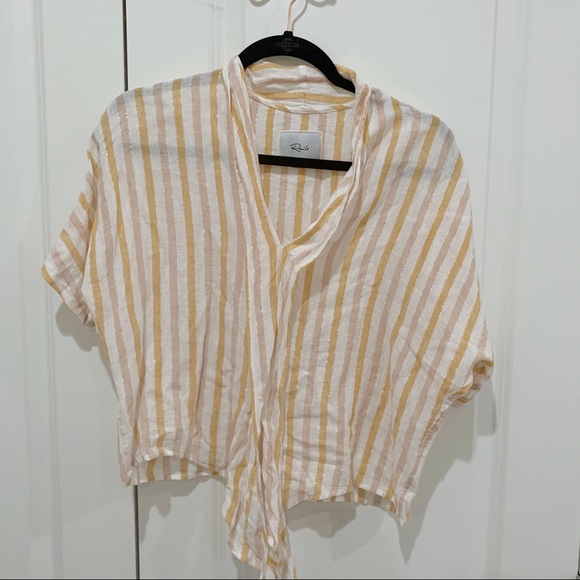 Rails June Top in Amber Stripe - Picture 8 of 15